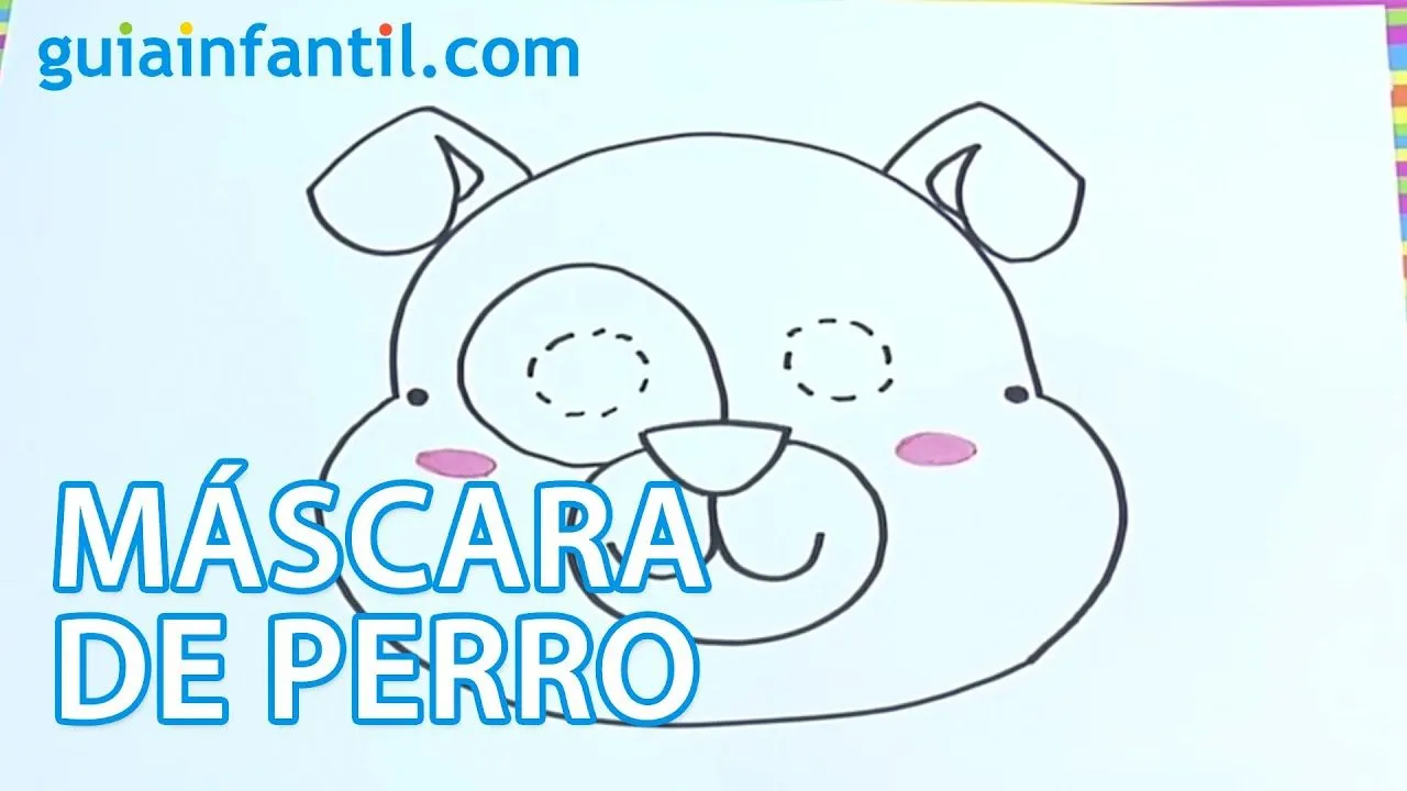 Cómo dibujar una máscara de perro - YouTube