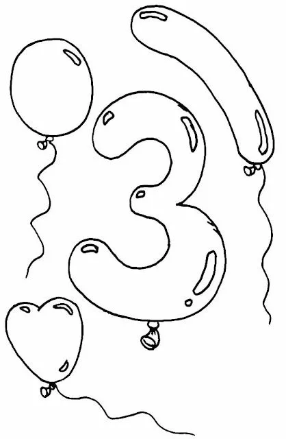 Numeros grandes para imprimir - Dibujos para colorear - aColorear