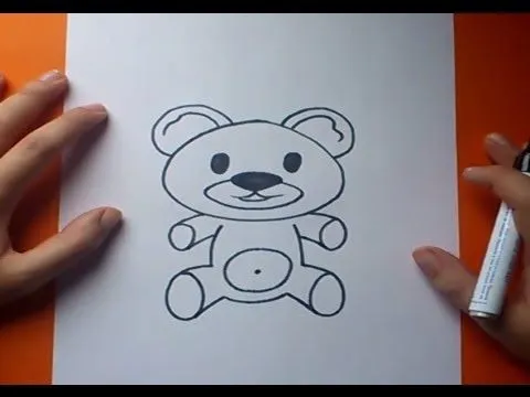 Como dibujar un oso de peluche paso a paso 7 | How to draw a teddy ...