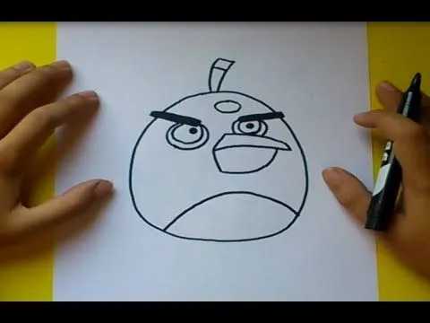 Como dibujar el pajaro negro paso a paso - Angry birds | How to ...