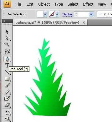 Cómo dibujar una palmera en Illustrator CS4