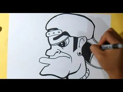 cómo dibujar un Personaje con gorra Graffiti | Wizard art - by ...