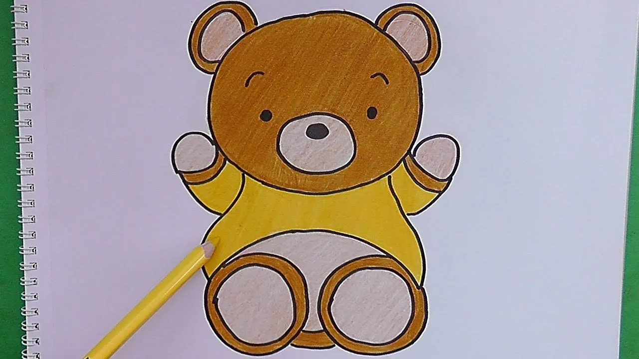 Como dibujar y pintar paso a paso a Oso - How to draw and paint ...