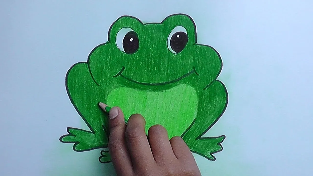 Como dibujar y pintar a Sapo Verde - How to draw and paint Sapo ...