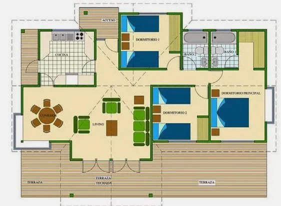 Planos de casa dibujo - Imagui