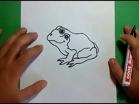 Como dibujar una rana paso a paso 4 | How to draw a frog 4 - YouTube