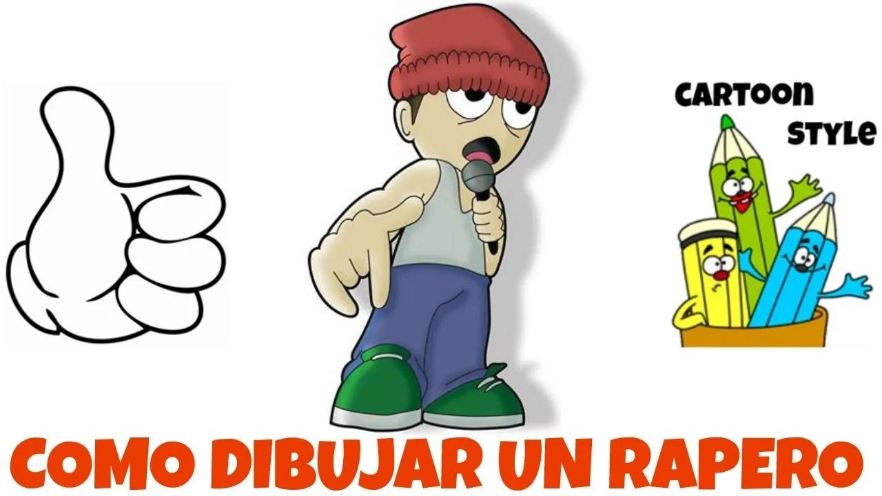 Como Dibujar un Rapero - How to Draw a Rapper - Cartoon Style - YouTube