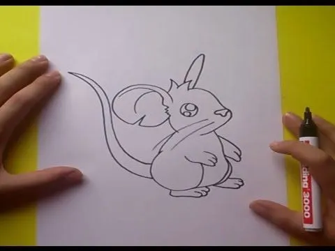 Como dibujar un raton paso a paso 2 | How to draw a mouse 2 - YouTube