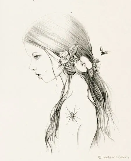 Como dibujar rostros de mujer de perfil - Imagui