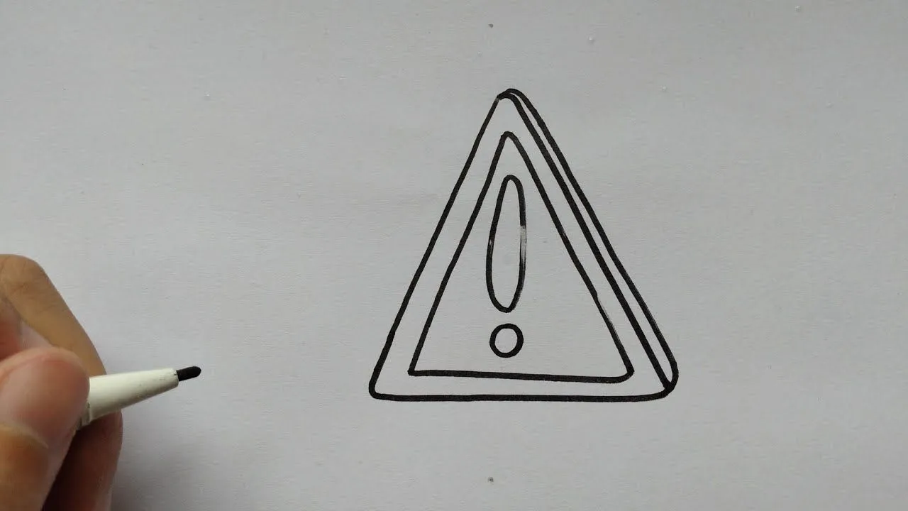 Cómo dibujar señales de advertencia/How to draw warning signs - YouTube