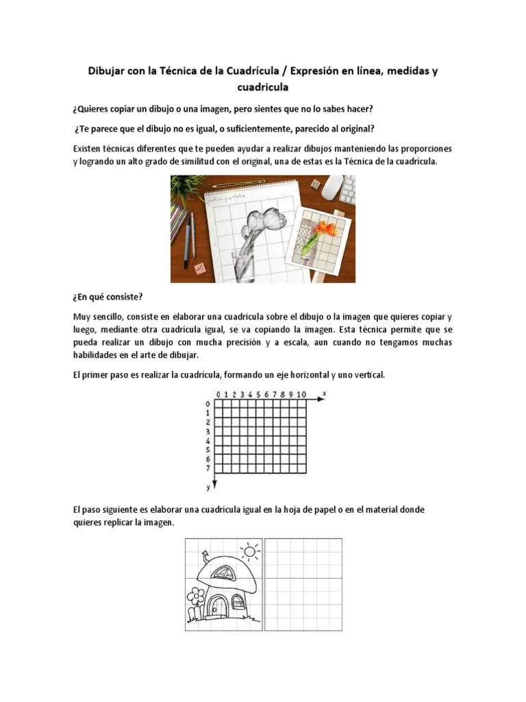 Dibujar Con La Técnica de La Cuadrícula - 7 | PDF