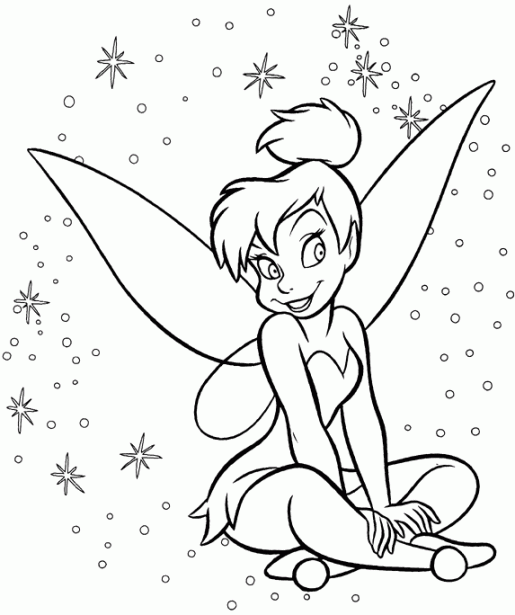 Tinkerbell dibujos para colorear - Imagui