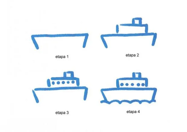 Como dibujar un barco facil - Imagui