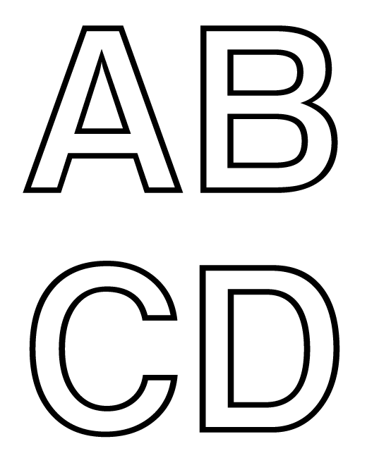 dibujilandia: colorear las letras del abecedario