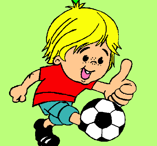Dibujo de Chico jugando a fútbol pintado por Daniel en Dibujos.net ...