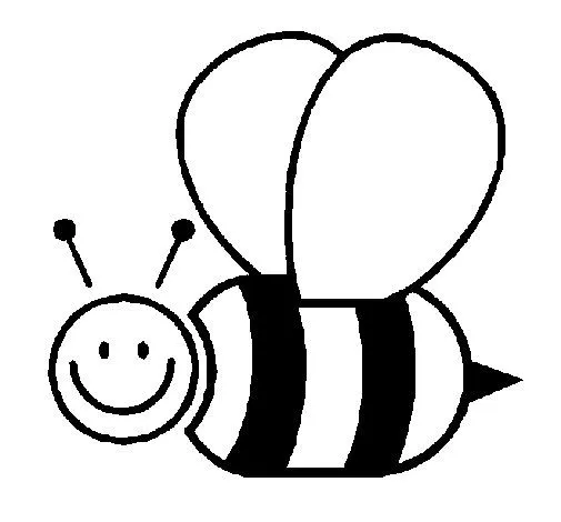 Dibujo de Abeja para Colorear - Dibujos.net