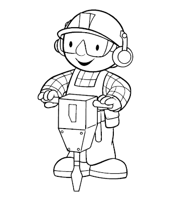 Dibujo de albañil para colorear ~ 4 Dibujo