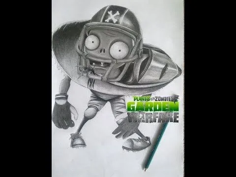 Dibujo del All-Stars de Plants vs Zombies Garden Warfare - YouTube