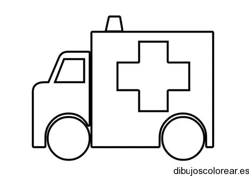 Dibujo de ambulancia de juguete | Dibujos para Colorear