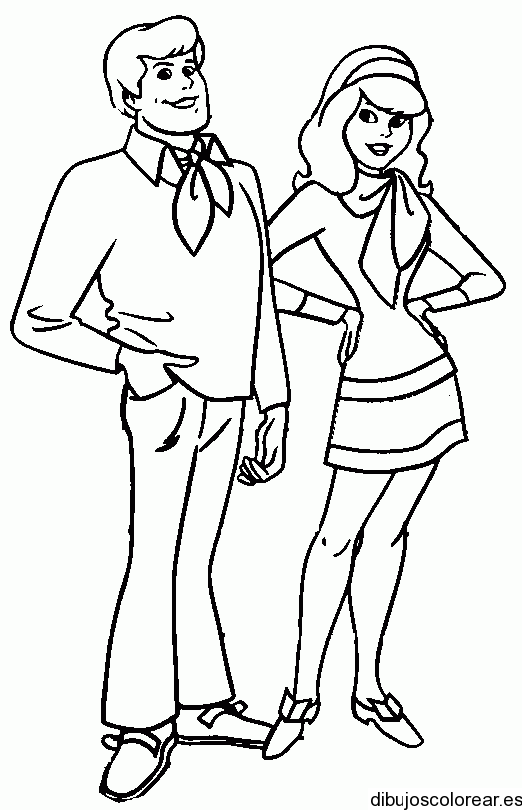 Dibujo amigos de Scooby Doo | Dibujos para Colorear