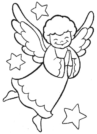 Dibujo del angel dela guarda para imprimir y colorear - Imagui
