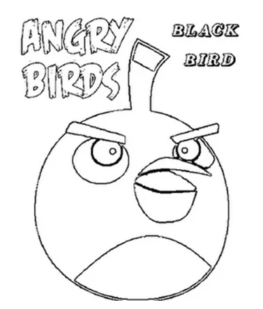 Dibujo de Angry Birds: Yellow Bird para colorear,Imprimir en ...