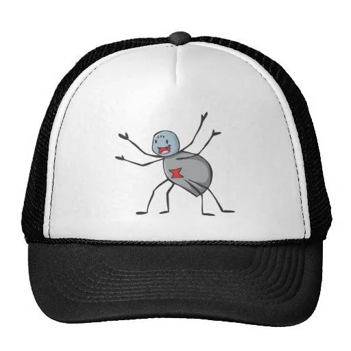 Dibujo animado feliz de la araña de la viuda negra gorras de ...