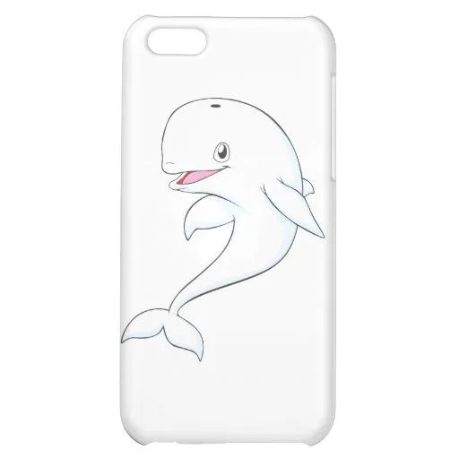 Dibujo animado feliz de la ballena de la beluga | Zazzle