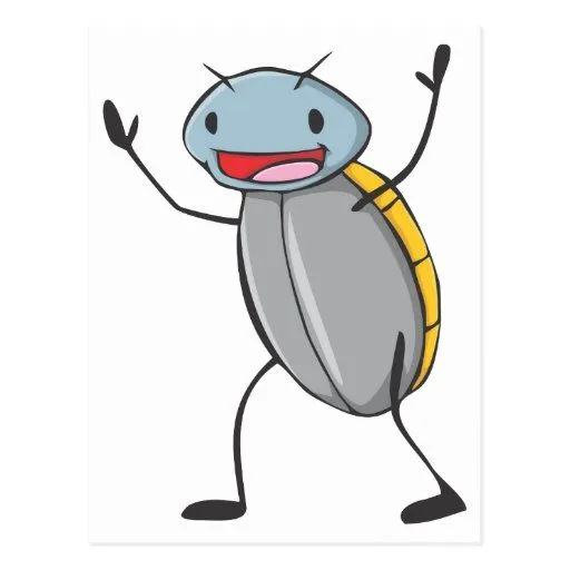 Dibujo animado feliz de la cucaracha de Madagascar Postal | Zazzle