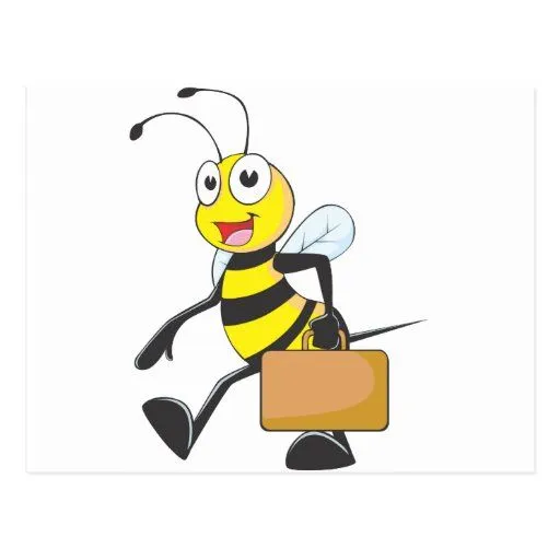 El dibujo animado lindo de la abeja lleva al agreg postales | Zazzle