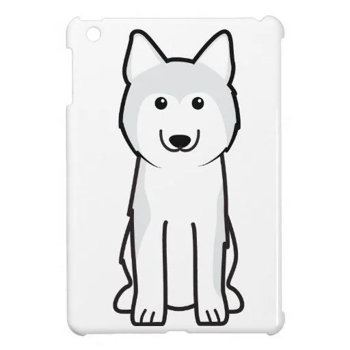 Dibujo animado del perro del husky siberiano iPad mini protector ...