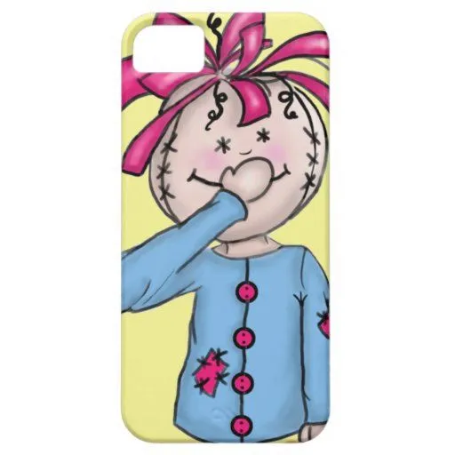 Dibujo animado popular de la muñeca de trapo iPhone 5 protectores ...