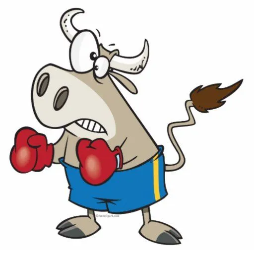 dibujo animado del torero del toro del boxeo que l llavero ...