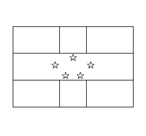 Dibujo de Antillas Neerlandesas para Colorear