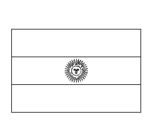 Bandera de paraguay para colorear - Imagui