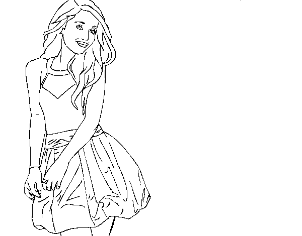Dibujo de Ariana Grande para Colorear - Dibujos.net