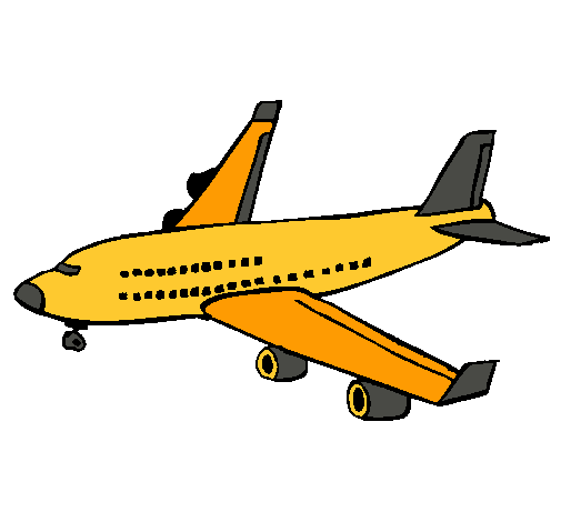 Dibujo de Avión de pasajeros pintado por Avioncito en Dibujos.net ...