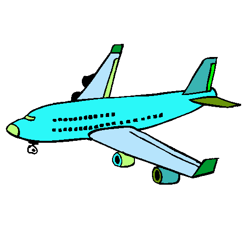 Dibujo de Avión de pasajeros pintado por Sergio12345 en Dibujos ...