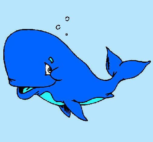 Dibujo de Ballena vergonzosa pintado por Evelio en Dibujos.net el ...