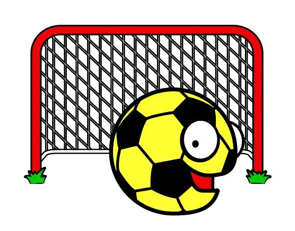 Dibujo de Balón en la portería pintado por Trunks en Dibujos.net ...