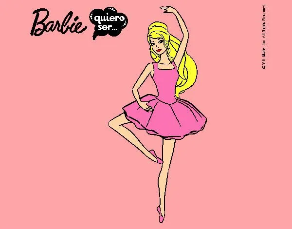 Dibujo de barbie ballerina pintado por Mccv en Dibujos.net el día ...