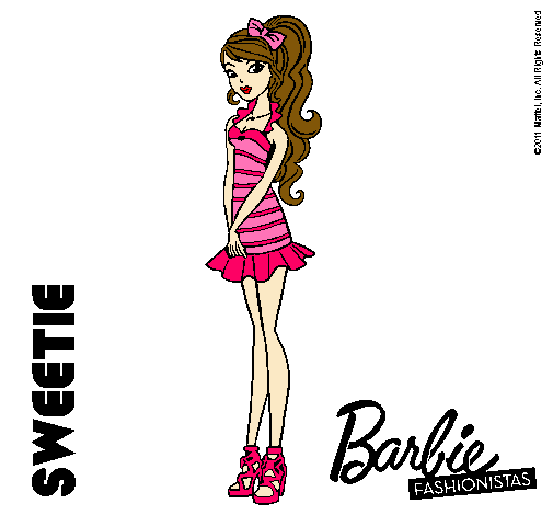 Dibujo de Barbie Fashionista 6 pintado por Cholita en Dibujos.net ...