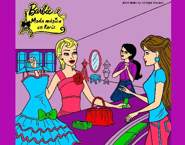 Dibujo de barbie moda magica en paris pintado por Babykaly06 en ...