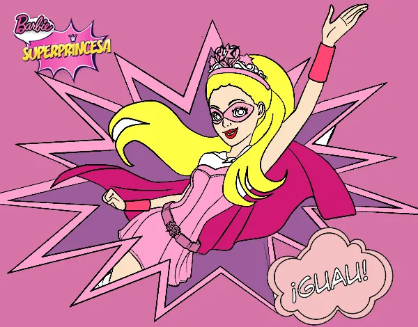 Dibujo de barbie super princesa pintado por en Dibujos.net el día ...