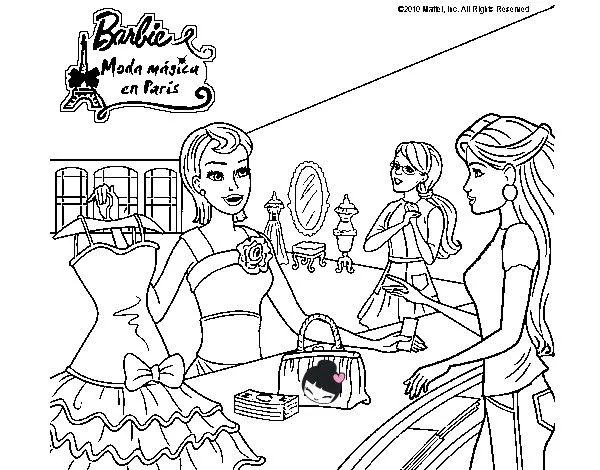 Dibujo de BARBIE EL VESTIDO SECRETO pintado por Natalyvj en ...