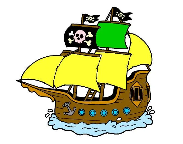 Dibujo de Barco pirata pintado por Franne en Dibujos.net el día 10 ...