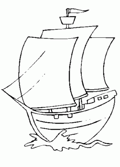 Dibujo de Barco de vela. Dibujo para colorear de Barco de vela ...