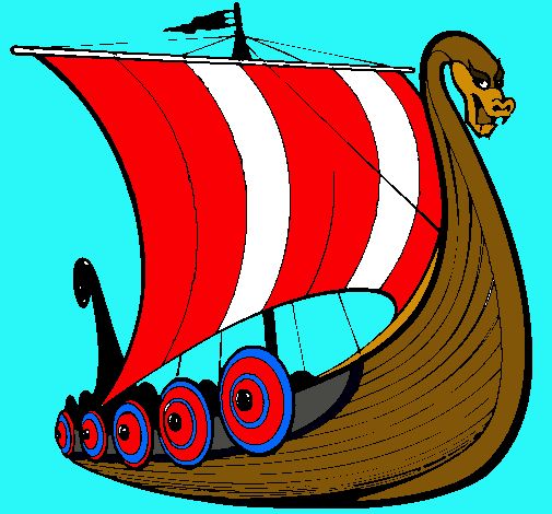 Dibujo de Barco vikingo pintado por jejej en Dibujos.net el día 22 ...