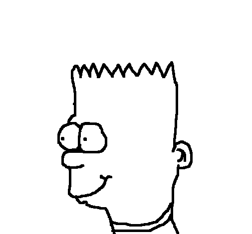 Dibujo de Bart para Colorear - Dibujos.net