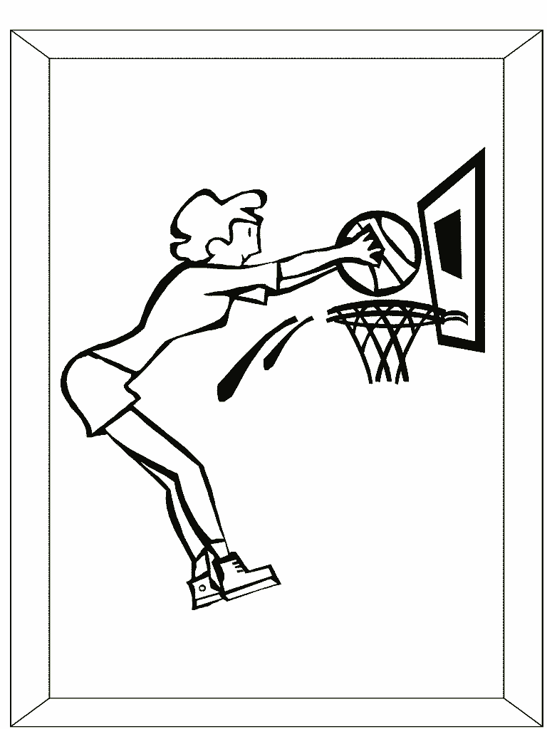 Dibujo de Basketball para colorear